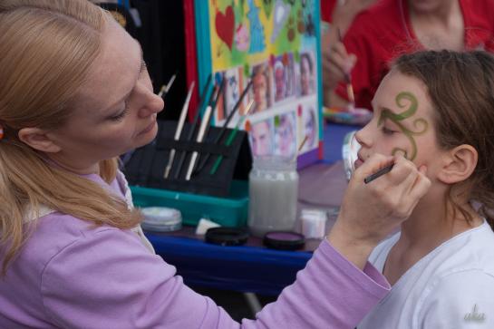 ginger routh face painter st louis